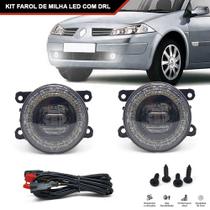 Par Farol Milha Led Anel Drl Megane 2006 2007 2008 2009 6000k H11 Auxiliar Nebina Luz Diurna