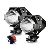 Par Farol Milha Led Moto U5 Angel Eyes Nevoeiro Universal Par Farol Milha Led Moto U5 Angel Eyes Nevoeiro Universal