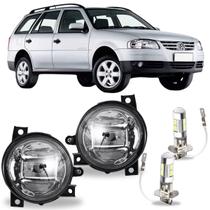 Par farol milha led volks parati g4 2006 ate 2013 vidro