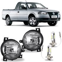 Par farol milha led volks saveiro g4 2006 a 2011 vidro