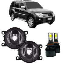 Par farol milha mitsubishi pajero full 2007 a 2013 led