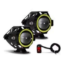 Par Farol Milha Moto Angel Eye U7 Led Auxiliar 30w Neblina Par Farol Milha Moto Angel Eye U7 Led Auxiliar 30w Neblina