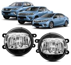 Par Farol Milha Neblina Full LED Corolla Hilux SW4 2015 2019 Par Farol Milha Neblina Full LED Corolla Hilux SW4 2015 2019