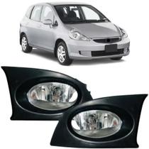 Par farol milha neblina honda fit 06/07 2007 2008 vidro