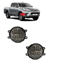 Par Farol Milha Neblina LED Toyota Hilux 2015 2016 a 2019