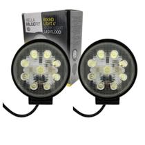 Par Farol Milha Neblina Trabalho Redondo Hella Valuefit 9Led