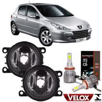 PAR FAROL MILHA PEUGEOT 307 2007 A 2014 e Super Led 2D
