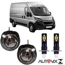 PAR FAROL MILHA PEUGEOT BOXER 2005 A 2016 e Super Branca Led - AI