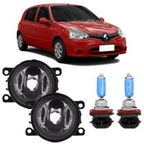Par farol milha renault clio 2012 a 2016 e super branca