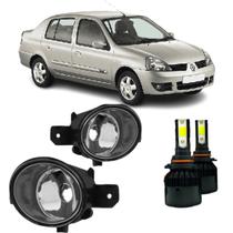 Par farol milha renault clio sedan 2003 a 2012 super led