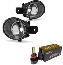 Par farol milha renaut laguna 2001 / 2004 vidro ai le / ld + super led h8 6000k