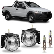 Par farol milha strada hard working 2017 a 2020 c/ led vidro Par farol milha strada hard working 2017 a 2020 c/ led vidro