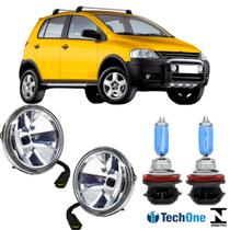Par farol milha superior volkswagen crossfox 2004 a 2010 e super branca Par farol milha superior volkswagen crossfox 2004 a 2010 e super branca