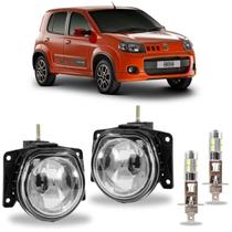 Par farol milha uno sporting 2011 ate 2018 com led vidro Par farol milha uno sporting 2011 ate 2018 com led vidro