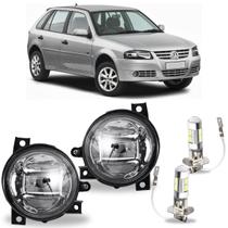 Par farol milha volks gol g4 2006 ate 2014 com led vidro