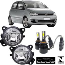 Par farol milha volkswagen fox 2010 a 2014 e super led