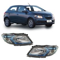 Par Farol Onix 2012 2013 2014 2015 2016 Moldura Azul