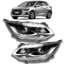 Par Farol Onix 2020 2021 2022 Projetor S/ Led Manual Cromado Par Farol Onix 2020 2021 2022 Projetor S/ Led Manual Cromado