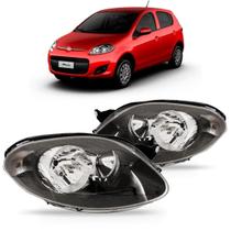 Par farol palio 2012 a 2015 foco duplo mascara negra