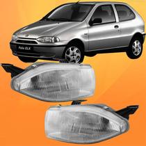 Par Farol Palio Siena 96 97 98 99 Lente Vidro Foco Simples