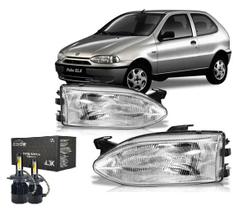 Par farol palio siena strada g1 mascara cromada e led pl Par farol palio siena strada g1 mascara cromada e led pl