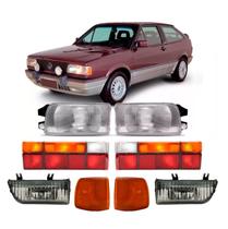 Par Farol + Par Lanterna Gol Quadrado Tricolor 1991 A 1996 Par Farol + Par Lanterna Gol Quadrado Tricolor 1991 A 1996