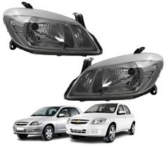 Par farol principal gm celta 2011 - 2014 mascara cinza Par farol principal gm celta 2011 - 2014 mascara cinza