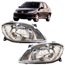 PAR Farol Prisma Celta 2007 08 09 10 11 12 13 a 16 Cromado