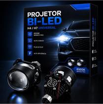Par Farol Projetor Bi Led 2,5 Universal H1 H4 H7 H11 6500k Par Farol Projetor Bi Led 2,5 Universal H1 H4 H7 H11 6500k