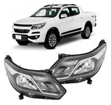 Par Farol S10 Trailblazer S/ Led Friso Cromado 2017 A 2024 Par Farol S10 Trailblazer S/ Led Friso Cromado 2017 A 2024