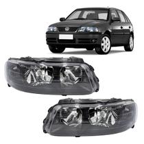 Par Farol Saveiro G3 Gol Parati Duplo 99 A 05 Máscara Negra Par Farol Saveiro G3 Gol Parati Duplo 99 A 05 Máscara Negra