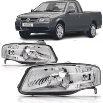 Par farol saveiro g4 06 07 08 09 10 11 12 mascara cromada Par farol saveiro g4 06 07 08 09 10 11 12 mascara cromada