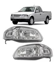 (par) farol saveiro g4 06 07 08 09 10 11 2012 masc cromada