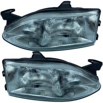 Par Farol Strada G1 Cromado Foco Duplo Vidro 96 Á 00