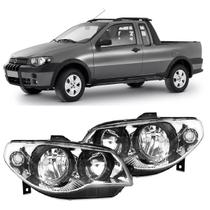 Par Farol Strada G3 2004 2005 2006 2007 2008 2009 2010 2011 2012 2013 2014 2015 2016 Cromado Canhão Preto