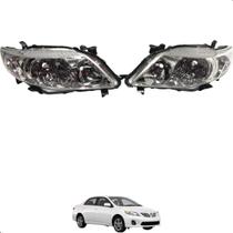 Par Farol Toyota Corolla 2009 A 2011 Foco Duplo