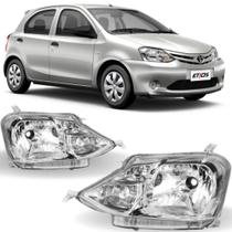 Par farol toyota etios 2013 2014 2015 16 17 18 2019 cromado
