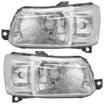 Par Farol Uno Mille Fiorino 2005 a 2012 Máscara Metalizada