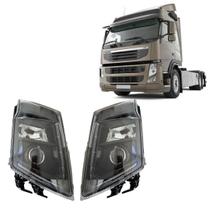 Par Farol Volvo Fm Fh Fh13 Após 2010 Máscara Negra Black