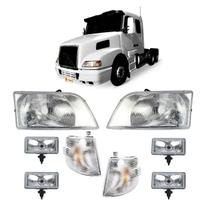 Par Farol Volvo NH12 Bicudo 00/04 Pisca Cristal e Milha