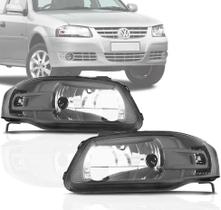 Par Farol Vw Gol G4 2004 2005 2006 2007 2008 Mascará Cinza