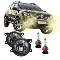 Par Farolete Milha Lente em Vidro + Lâmpadas H11 Duster Overbumper 2015 a 2021 Par Farolete Milha Lente em Vidro + Lâmpadas H11 Duster Overbumper 2015 a 2021