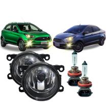 Par Farolete Milha Lente em Vidro + Lâmpadas H11 Ford Ka 2014 á 2021 Par Farolete Milha Lente em Vidro + Lâmpadas H11 Ford Ka 2014 á 2021
