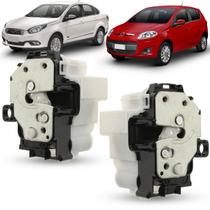 Par Fechadura da Porta Traseira Com Trava Elétrica Fiat Palio G2 2011 a 2018 Grand Siena 2012 a 2021