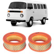 Par Filtro Ar Vw Fusca Kombi Brasilia 74 a 78 AR6194 Tecfil