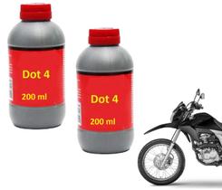 Par Fluido Freio Dot 4 200ml Falcon Xre Bros Tornado Xr 200