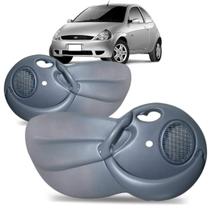 Par Forro Porta Dianteiro Ford Ka 1997 98 99 00 01 02 03 04 A 2007 Manual Com Apoio Com Tela Cinza