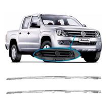 Par friso da grade amarok cromado 2010 2011 2012 2013 2014