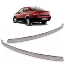 Par friso parachoque traseiro linea 2009 a 2014 cromado