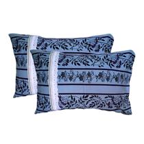 Par Fronha para Travesseiro Malha Estampada 100 Algodão com Ziper50x70cm Par Fronha para Travesseiro Malha Estampada 100 Algodão com Ziper50x70cm